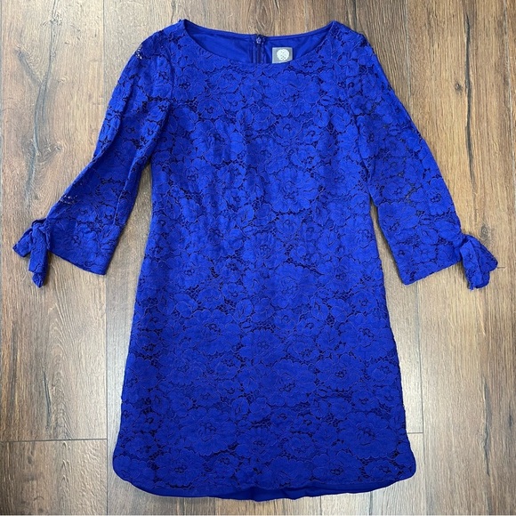 Vince Camuto blue lace dress SZ 8 - Picture 1 of 4